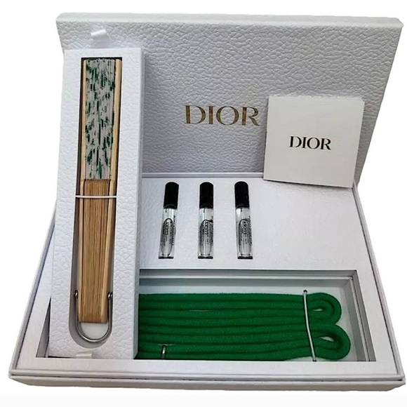 NIB Dior Lily of the Valley Fan and Lucky Fragrance Set - Picture 2 of 6